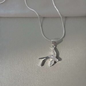 Романтично сребърно колие ”Лястовица”