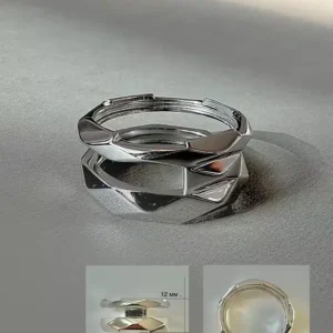 Луксозен сребърен пръстен „ Ритъм “
